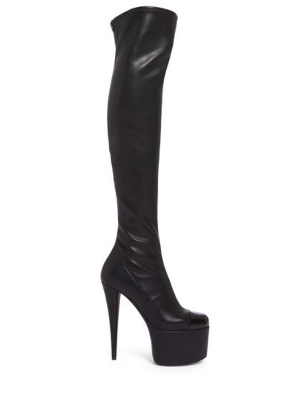 Giuseppe Zanotti Black Over-the-Knee Platform Stiletto Boot YANA